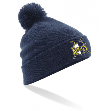 Bonnet pompom navy