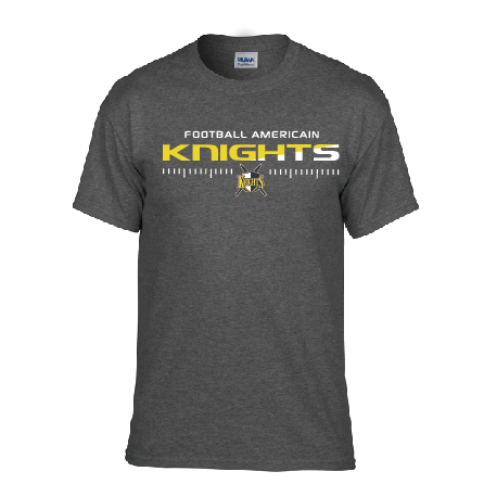 T shirt dark heather (gris chiné foncé) KNIGHTS