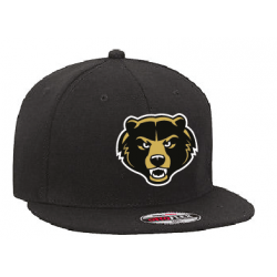 Casquette noire "snap back" ajustable brodée GRIZZLYS