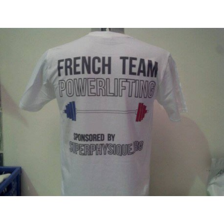 T-shirt blanc ou gris sérigraphie 3 couleurs