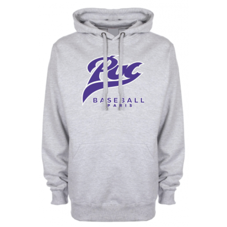 Sweat-shirt capuche gris PUC baseball