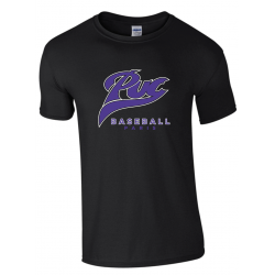 T shirt noir personnalisé PUC Baseball