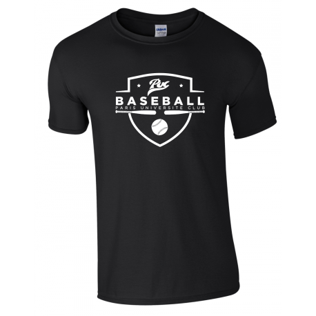 T shirt noir PUC baseball