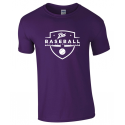 T shirt violet PUC baseball