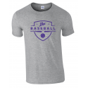 T shirt gris chiné PUC baseball