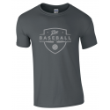 T shirt gris foncé PUC baseball